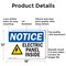 Signmission Electric Panel Inside OSHA Notice Sign, Aluminum, 18in W x 12in L, 2PK OS-2PACK-NS-A-1218-L-11634 - alternate 8